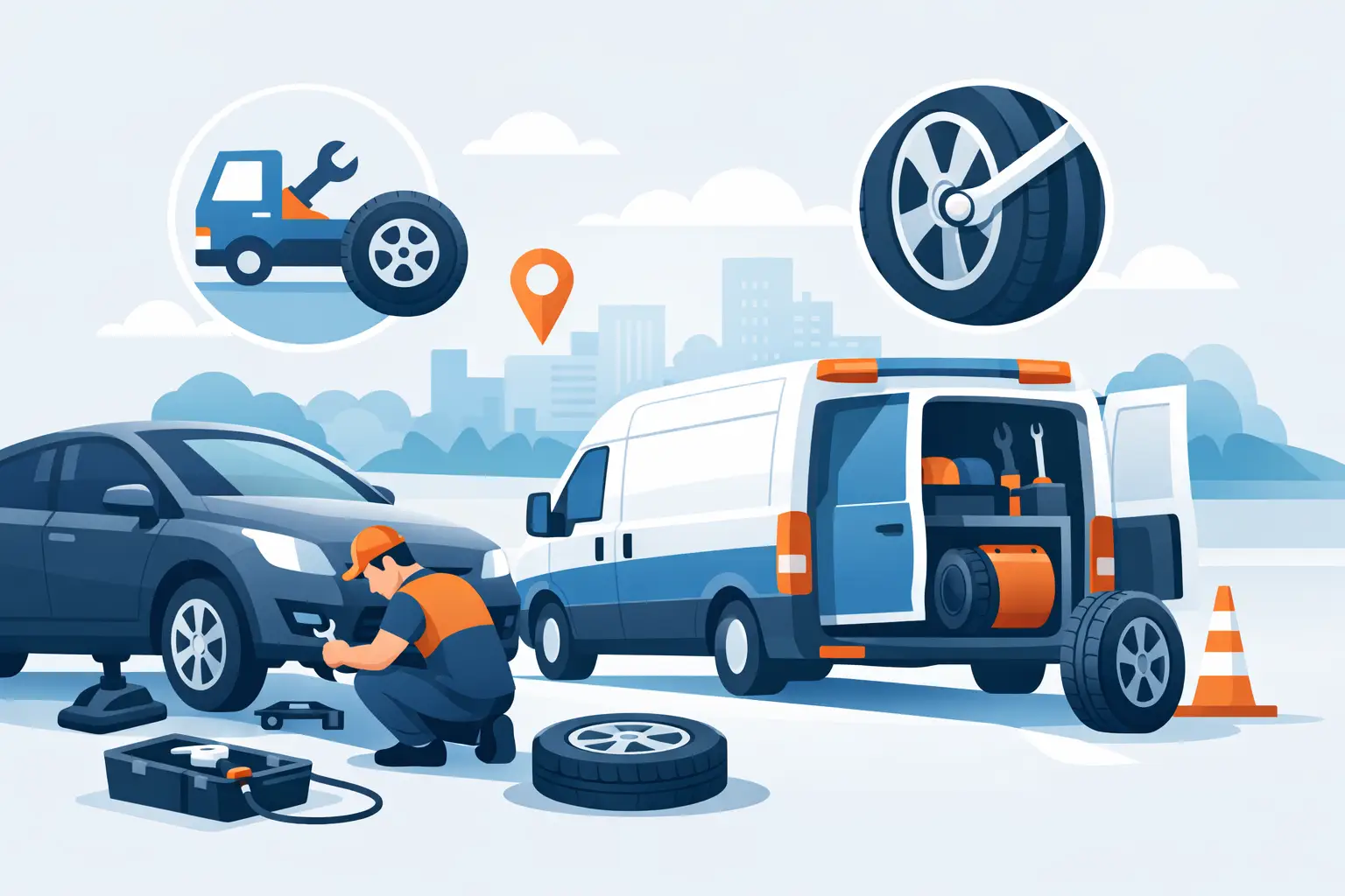Affordable Emergency Tyre Services That Come to You