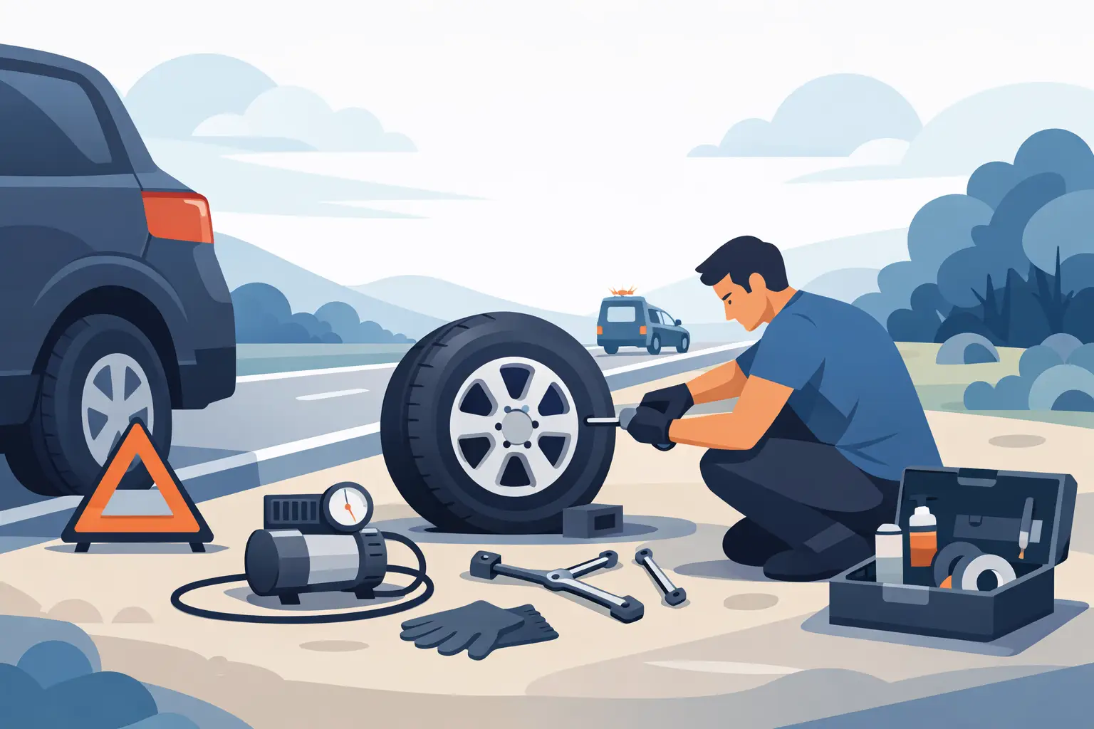 Best Emergency Tyre Repair Options When Stranded