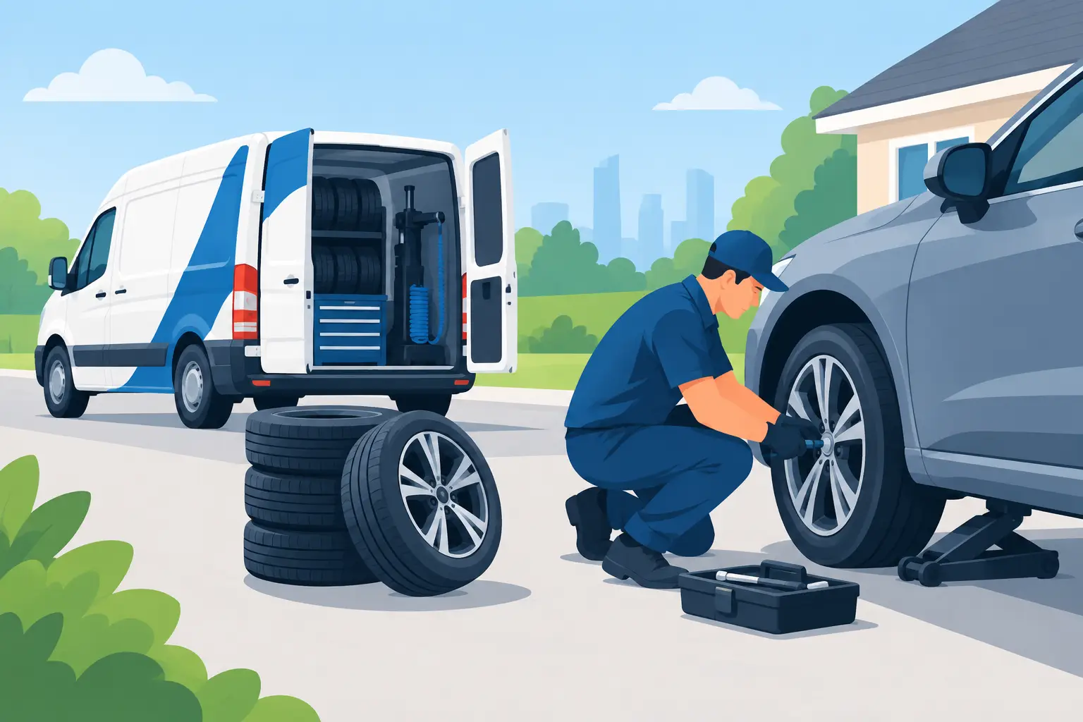 Budget Tyre Replacement Service That Comes to You