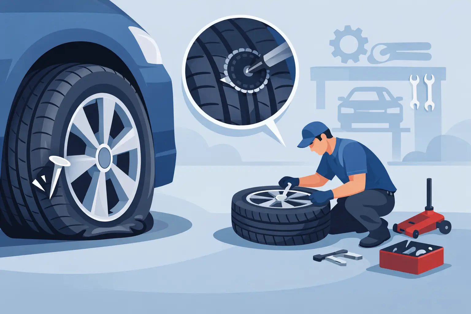 Can a Punctured Tyre Be Repaired?