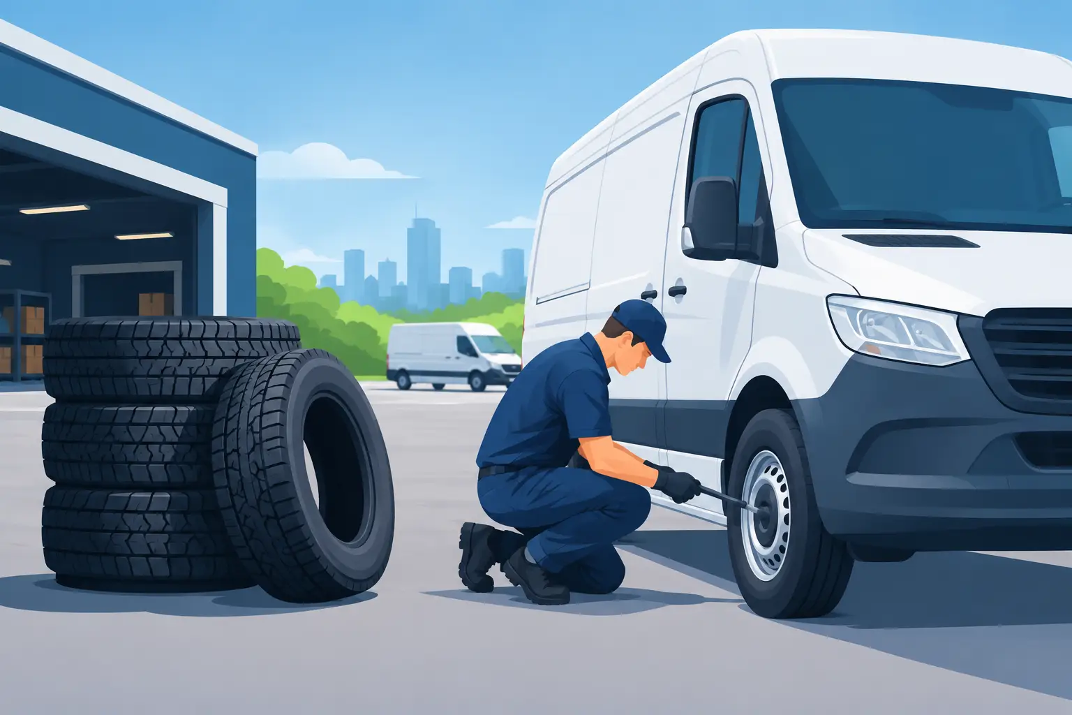 Commercial Van Tyre Case Study That Cut Downtime