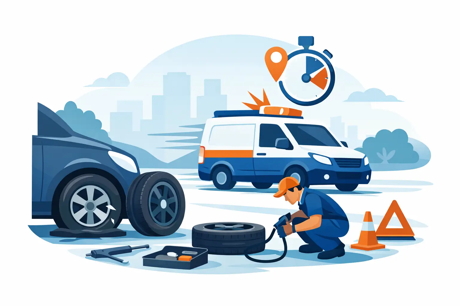 Emergency Puncture Repair Service That Comes Fast