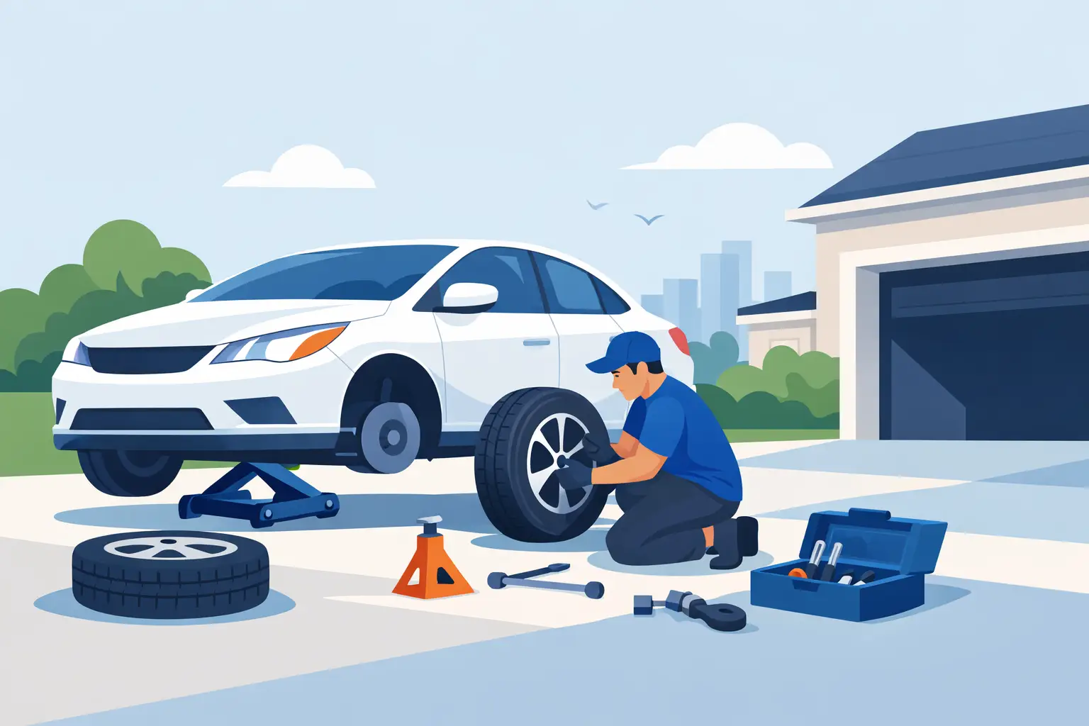 Home Driveway Tyre Replacement Made Easy