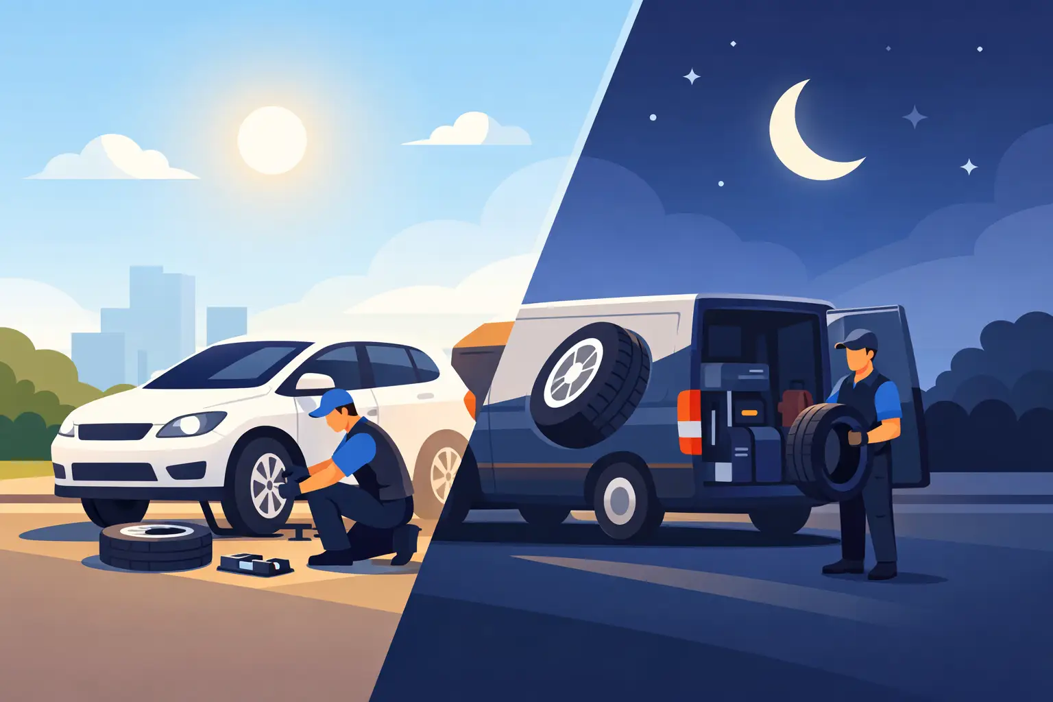 Lee’s Mobile Tyres Comes to You, Day or Night