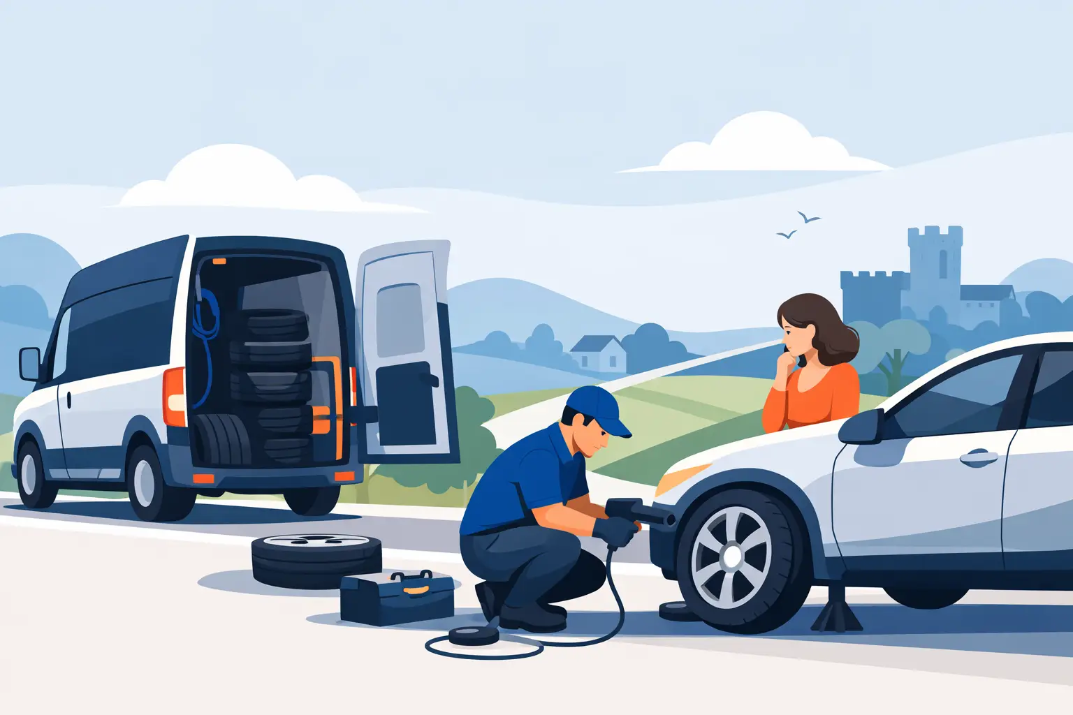 Mobile Tyre Fitter Berkshire When You Need Help