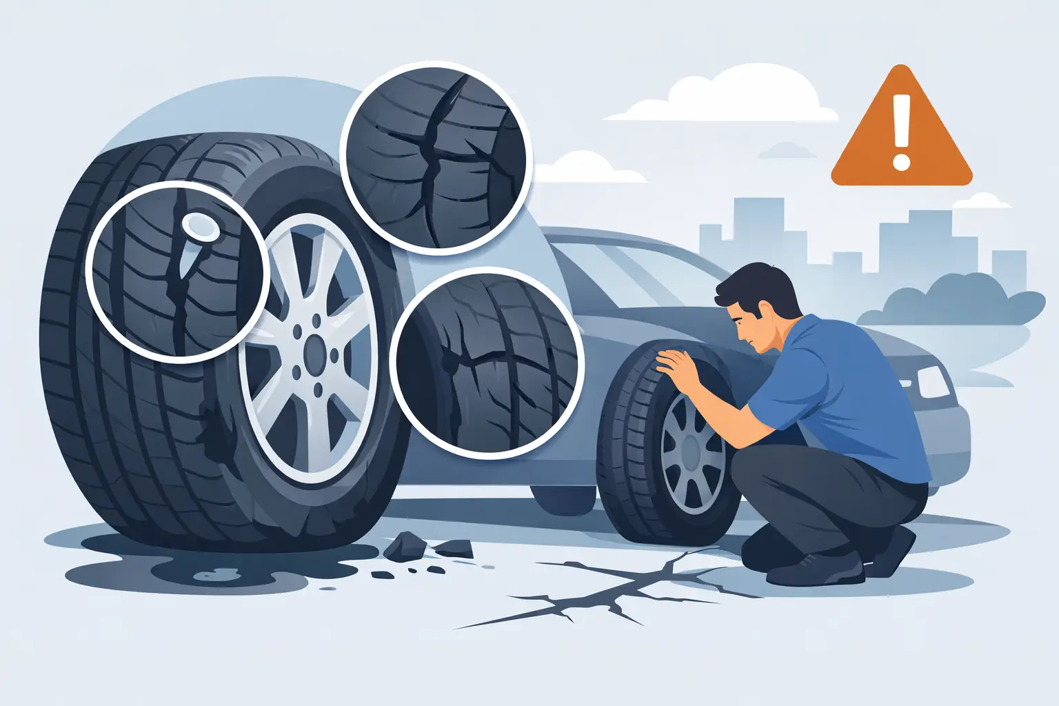 Top Signs of Tyre Damage You Shouldn't Ignore
