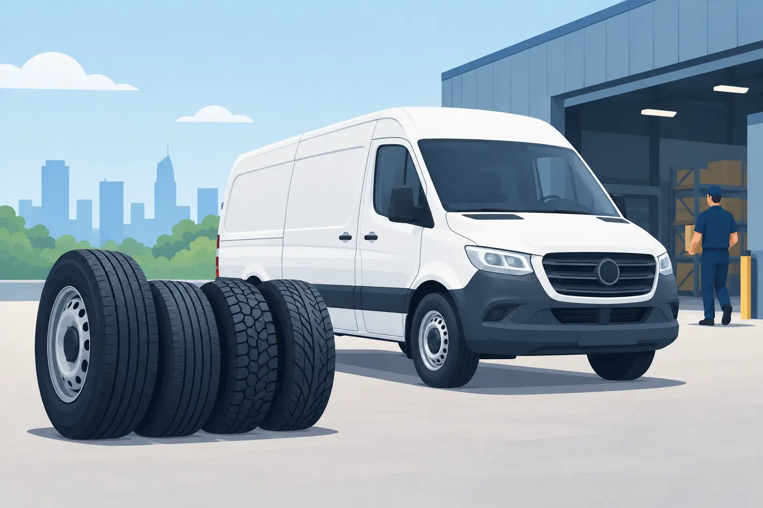 Van Tyre Choices That Keep Work Moving