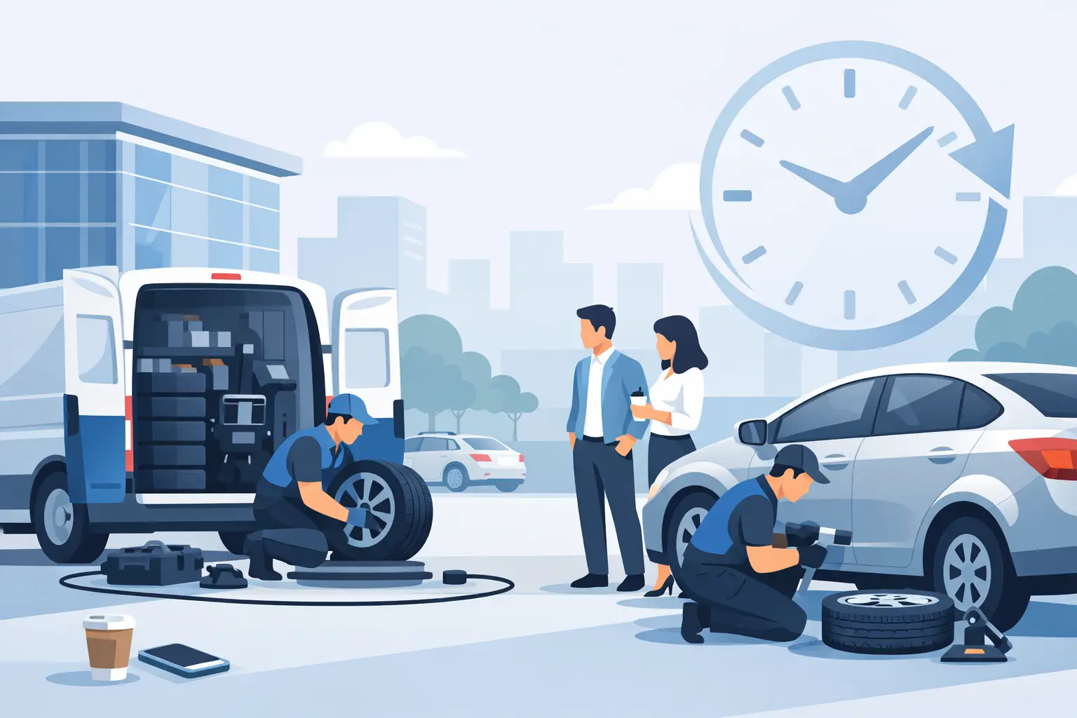 Workplace Mobile Tyre Fitting That Saves Time